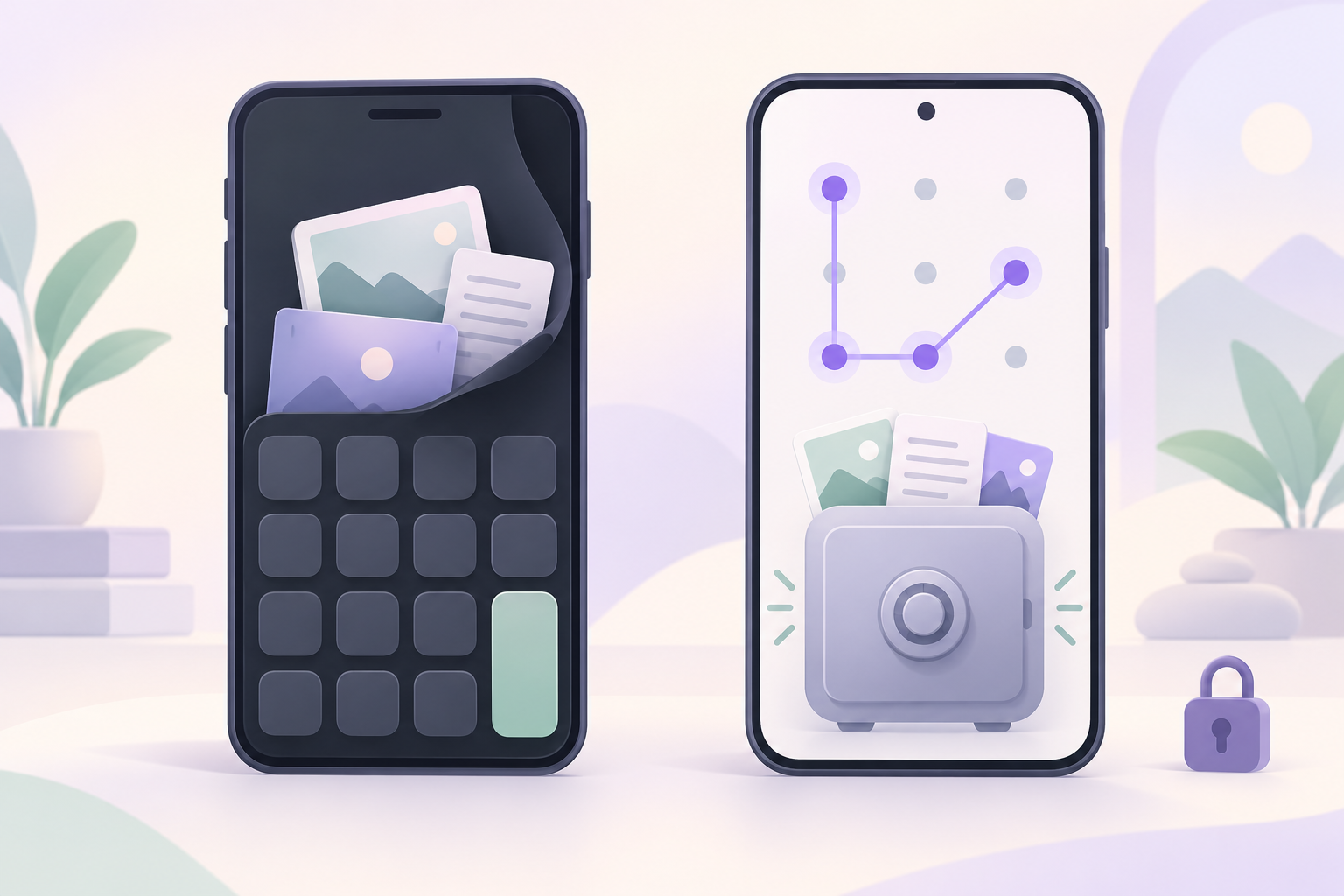 Calculator Vault Apps vs. a Pattern-Locked Vault: How Weave Vault Hides Files Differently